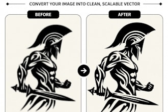 create manual logo vector and conversion to scalable svg eps ai artwork