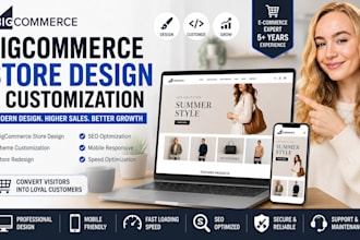 bigcommerce store design bigcommerce website customization theme redesign SEO