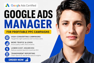 be your google ads manager for profitable ppc campaign