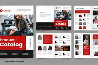 design fashion lookbook catalog for clothing and jewelry wholesale, retail brand