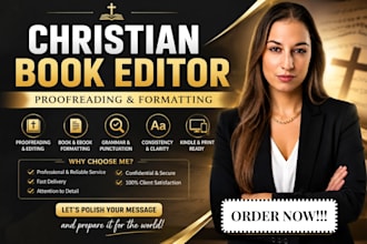format and edit christian books, devotionals, memoirs, and ebooks professionally