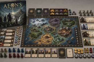 design professional board game, card game, tabletop rpg and 3d box mockup