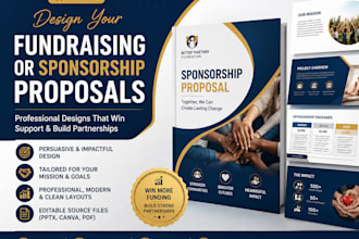 design your fundraising or sponsorship proposals