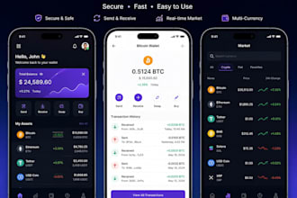 build crypto or fiat mobile wallets and exchange platforms