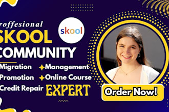 setup skool online community skool community setup skool community manager skool