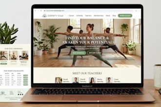 design squarespace yoga studio website therapy psycology website memberhsip site