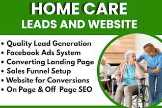 generate home care leads with landing page and website