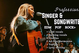 be your multilingual female singer song writer for edm, pop, and afrobeat