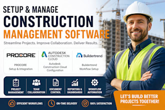 setup procore autodesk construction cloud buildertrend construction management