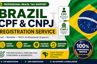 help with brazil cpf cnpj registration and tax support
