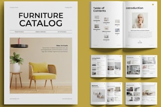 b2b product catalog for office or home equipment, furniture, wholesale business