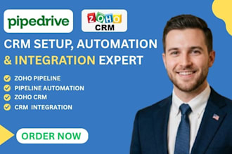 setup zoho pipedrive monday CRM sales pipeline automation dashboard CRM