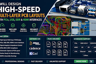 design high speed multi layer pcb layouts with pcie usb ddr and hdmi interfaces