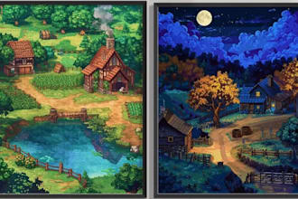 build top down 2d pixel art environments and tilesets for godot rpg maker