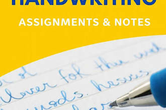 write neat hand written assignment and notes urgently