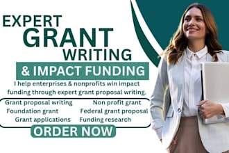 write a grant proposal for nonprofits foundations and social enterprises