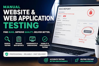 test your website and report bugs