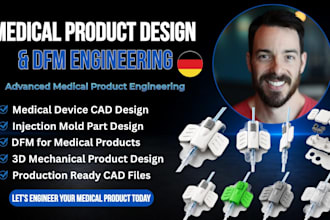 design german medical product engineer, injection molding and dfm