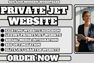 private jet website, jet charter website, aviation website, luxury travel site