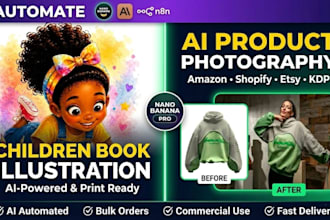 automate ai product image generation and children book illustration nano banana
