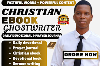 be your christian ebook ghostwriter for daily devotionals and prayer journals
