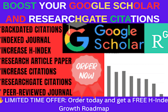 increase citations on google scholar and researchgate with journal indexing