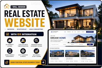build website for real estate website, realtor website, idx website, idx mls