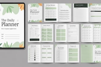 fitness planner, meal planner, wedding planner, reading journal, pastel planner