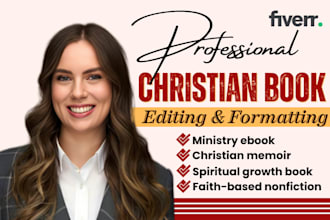 do christian book editing, proofreading and formatting, religious book editor