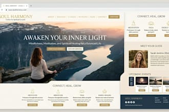 build squarespace spiritual website holistic healing website acupuncture website