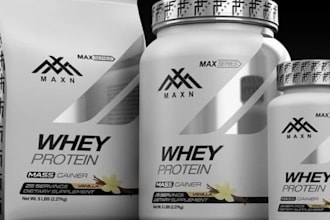 create supplement pouch dieline label mockup packaging