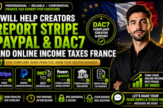 help creators report stripe paypal dac7 and online income taxes france