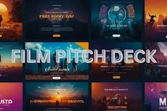 design movie investor pitch deck film financing deck entertainment presentation