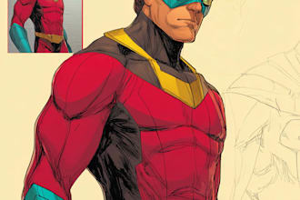 superhero character for comics