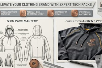 design fashion teck pack clothing teck pack technical flats for fashion clothing