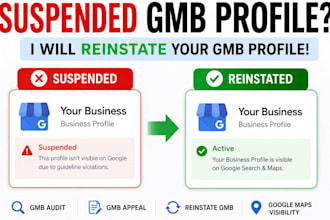 reinstate disabled gmb fix suspended gmb submit gmb appeal