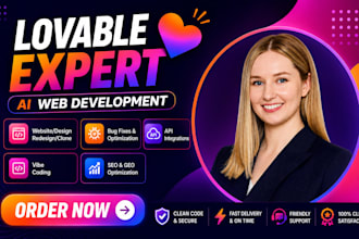 build or fix lovable ai website, lovable app, supabase app and vibe coding