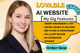 do lovable ai, full stack website, frontend and backend development