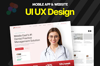 do website UI UX design, app design, dashboard ui ux design