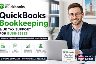 provide quickbooks bookkeeping and UK tax support for businesses