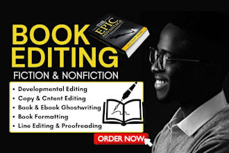 be your book editor, proofread novel, book editing book trailer, book formatting