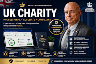 prepare UK charity financial statements and commission submission