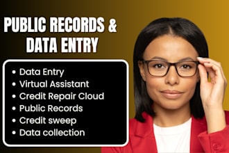 manual data entry and public record directory submissions