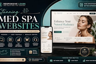 design med spa website medical spa website medspa weightloss skincare website