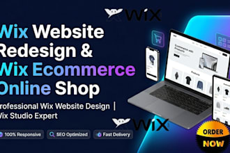 wix website redesign wix website design wix ecommerce online shop wix studio
