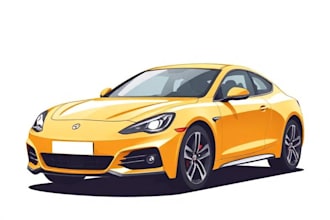 make high quality vector car illustration