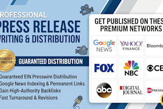 pr writing press release distribution via ein presswire to top media outlet