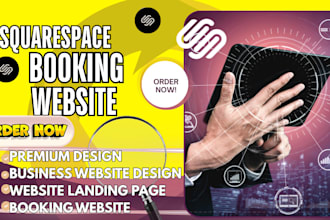 set up squarespace booking website with acuity and calendly business website