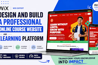 design and build a professional online course website and e learning platform