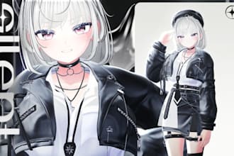upgrade redesign live2d vtuber outfit anime model rigging for vtube studio today